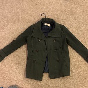 Thread & Supply Olive Double-Breasted Coat